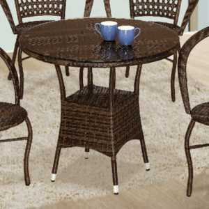 G633-2 310籐休閒圓桌 含玻璃8mm