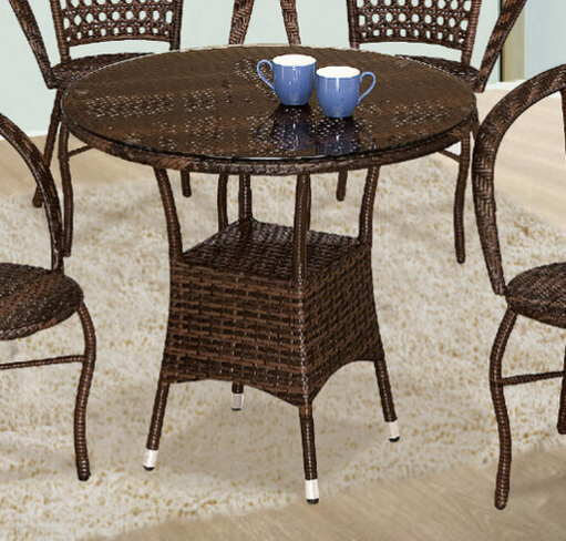 G633-2 310籐休閒圓桌 含玻璃8mm