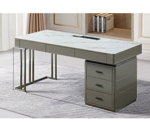 G642-2 868書桌 ⊙電線孔、 岩板、 烤漆、