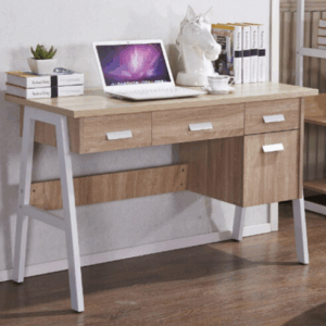 G645-2 8845橡木書桌 OSB板、鐵腳、