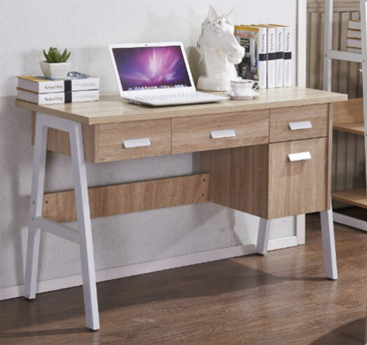 G645-2 8845橡木書桌 OSB板、鐵腳、