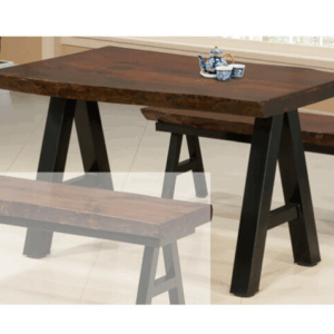 G612-6 A字實木餐桌