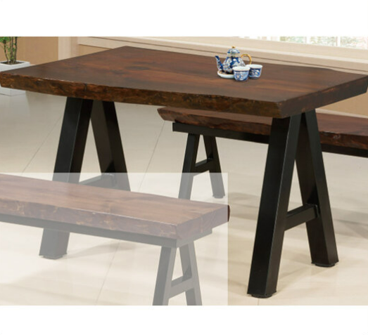 G612-6 A字實木餐桌