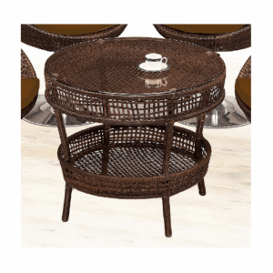 G626-4 307籐休閒圓桌 桌面含玻璃8mm、