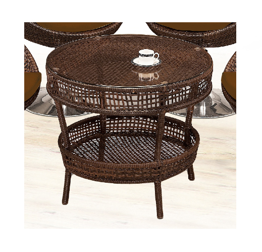 G626-4 307籐休閒圓桌 桌面含玻璃8mm、