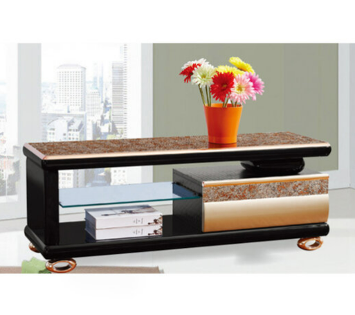 H450-1 K1210彩金電視櫃 5mm強化玻璃、