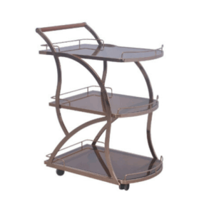 G622-7 D518依莉餐車 實木手把、 白鐵玫瑰金、