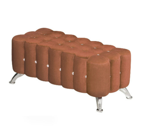 H432-4 006波浪水鑽長椅 金