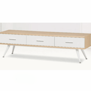 H446-3 1502金橡白TV櫃 耐磨