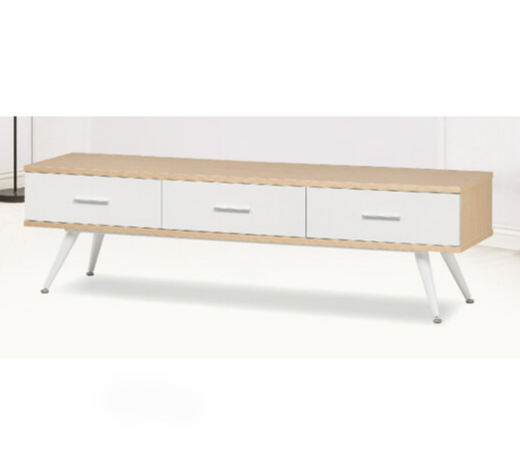 H446-3 1502金橡白TV櫃 耐磨