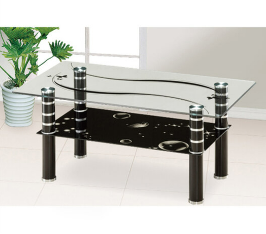 H459-1 C16大茶几 上8mm下4mm強化玻璃