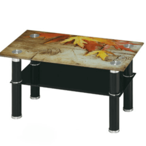 H458-3 B-1楓葉大茶几 10mm膠合玻璃、