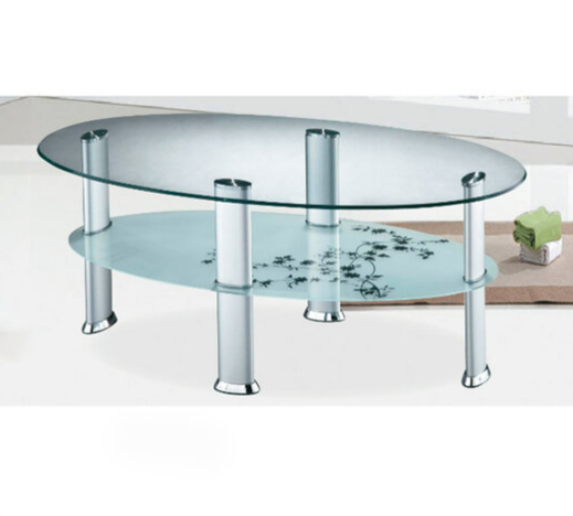 H459-3 A226大茶几 面8mm強化玻璃 底5mm強化玻璃