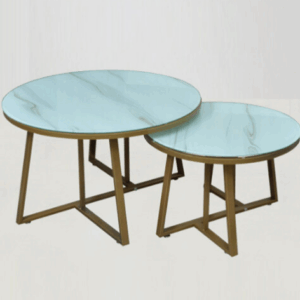 H462-3 B628大小圓几 5mm強化玻璃、