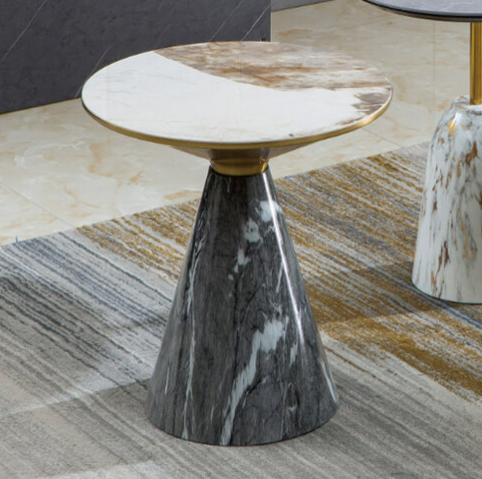 H464-1 08妮可小圓几 岩板