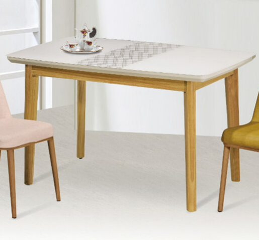 H474-1 TC-5 1.3尺實木餐桌