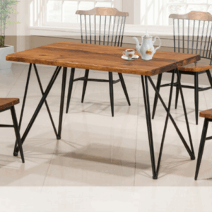 H477-1 鋼筋實木餐桌