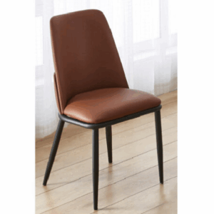 H467-2 812羅爾餐椅 焦糖色  皮