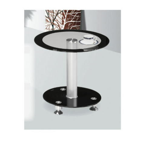 H459-5 K-50-1小圓几 上7mm強化玻璃 下8mm強化玻璃