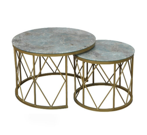 H461-4  B633-1金大小圓几