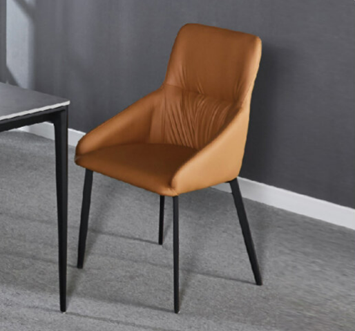 H470-2 809傑納森餐椅 焦糖色 皮