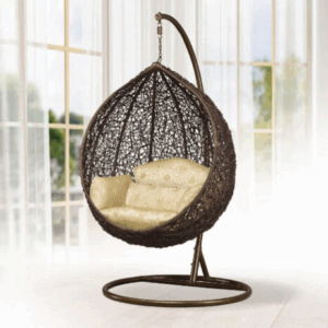 H495-1 842咖藤吊籃PVC仿藤⊙吊籃椅墊均隨機附贈、