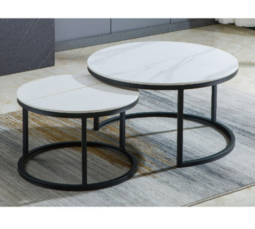 H463-4 1926艾美大小圓几 岩板