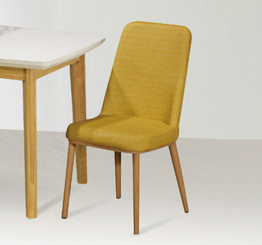 H474-3 DC-1100 F12草綠皮餐椅