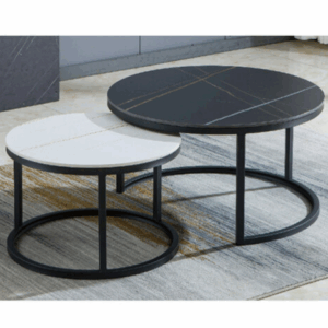 H463-5 192艾琪大小圓几 岩板