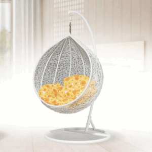 H495-2 842白籐吊籃 PVC仿藤、吊籃椅墊均隨機附贈