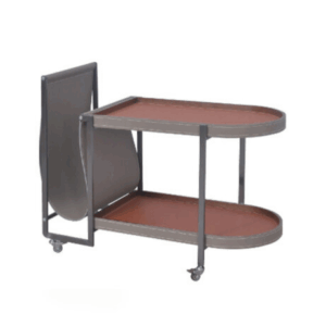 H466-6 A05歐克推車 不鏽鋼金屬架、 馬鞍皮、 萬向輪、