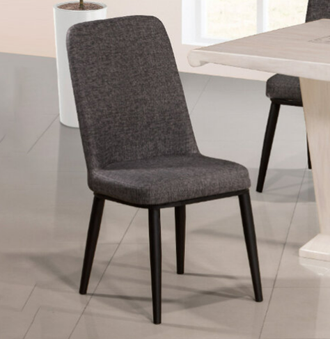 H473-5 DC-1100 F15黑餐椅 皮