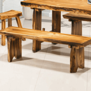 H476-4 火燒木長椅 椅面6公分 松木、