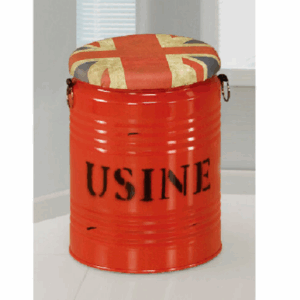 H479-4 造型油桶椅  紅