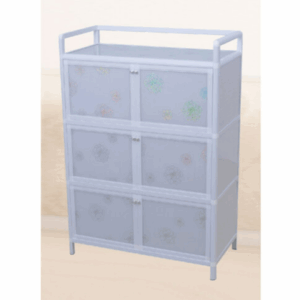 H481-4 六門收納鋁架 閃銀花