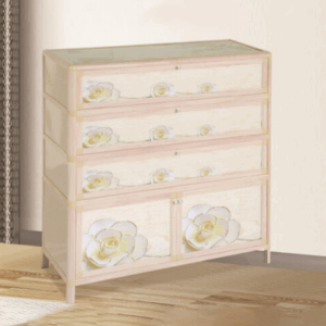 H482-3 茶花水晶鞋櫃