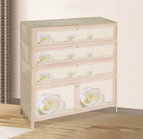 H482-3 茶花水晶鞋櫃