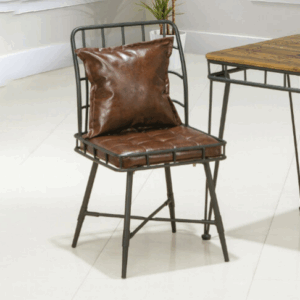 H474-6 復古休閒單人椅 皮