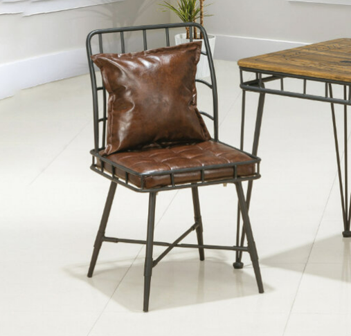 H474-6 復古休閒單人椅 皮