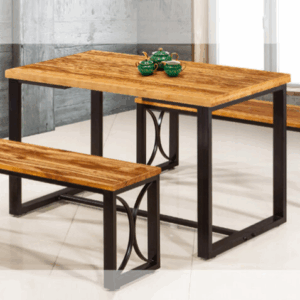 H476-6 M02 希爾休閒餐桌 4cm實木