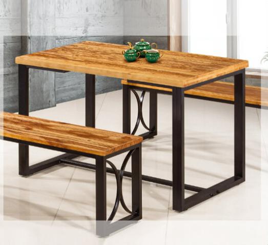 H476-6 M02 希爾休閒餐桌 4cm實木