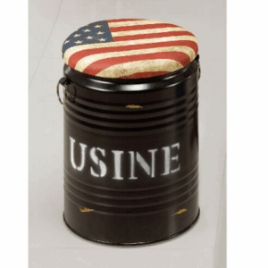 H479-7 造型油桶椅 黑