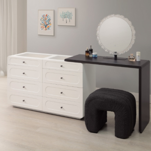 A20-01 帕翠夏3.3尺伸縮鏡台組 含椅 左右自由擺放