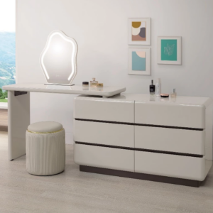 A21-01 艾格妮4尺伸縮鏡台組 含椅 左右自由擺放