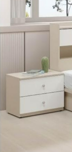 211-2 妮娜奶茶色床頭櫃 單