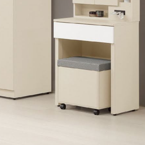 212-3 妮娜奶茶色活動化妝椅 貓抓皮