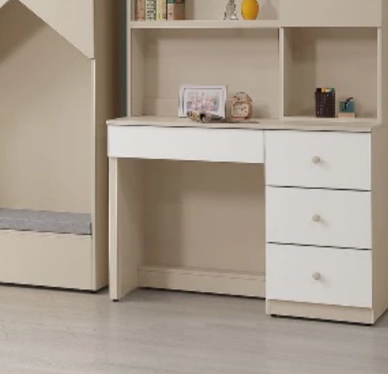 732-5 妮娜奶茶色3.5尺書桌下座