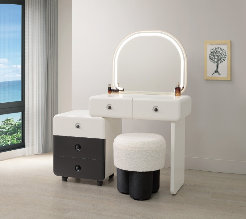 A24-03 艾瑪2.7尺伸縮鏡台 含椅 左、右自由擺放