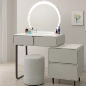 A25-02 布麗2.7尺伸縮鏡台 含椅 左右自由擺放