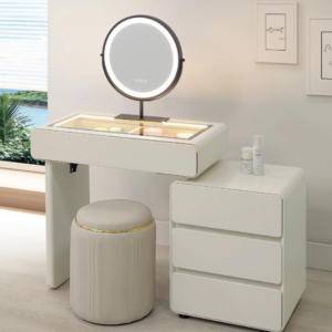 A25-03 卡萊爾2.7尺伸縮鏡台 含椅 左右自由擺放